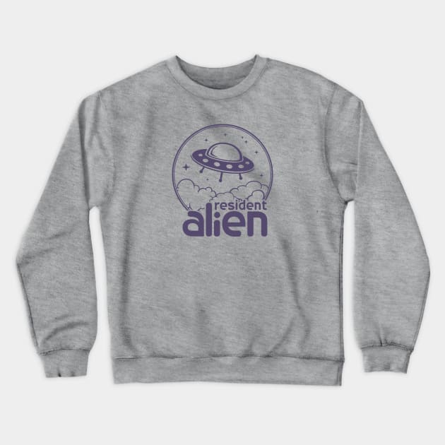 Resident Alien UFO Crewneck Sweatshirt by Vault Emporium